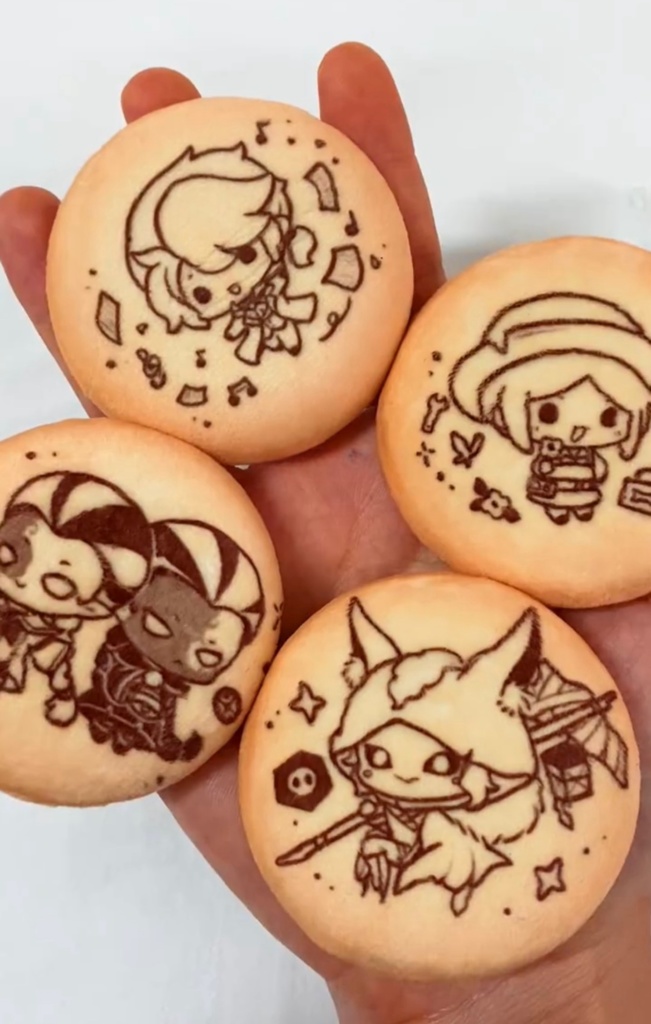 第五人格　IdentityV　フェルト　ふわふわ　58ｍｍ　缶バッジ　庭師　作曲家　夜の番人　謝必安　范無咎