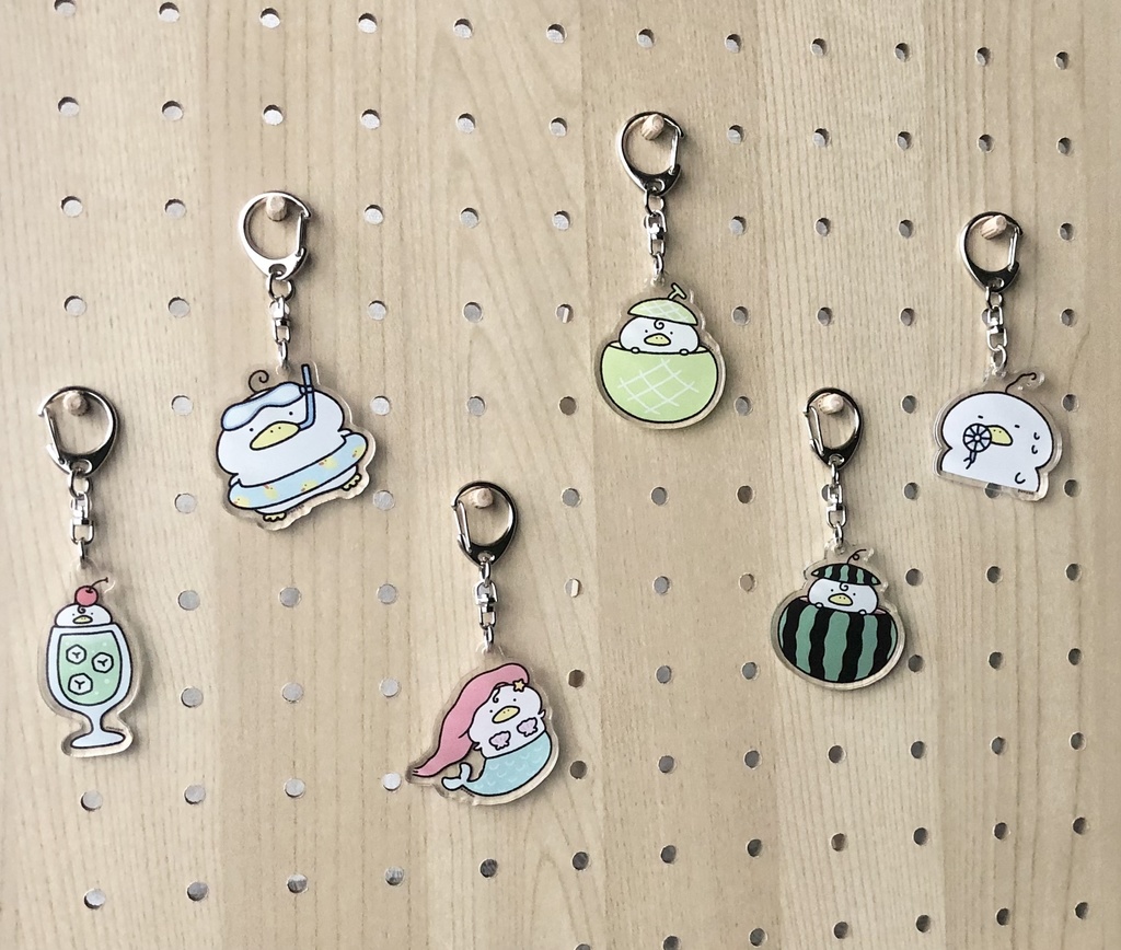 マーメイドくわぴーアクリルキーホルダー