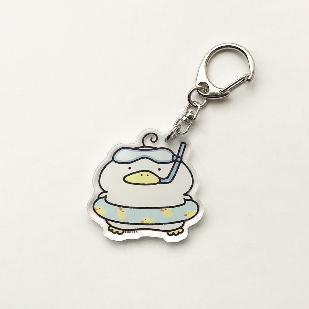 浮き輪くわぴーアクリルキーホルダー