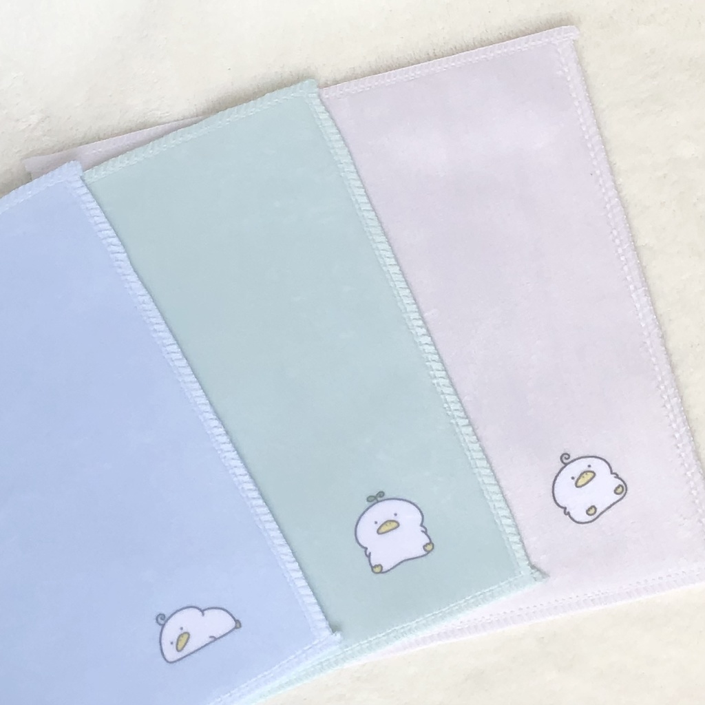 ワンポイントくわぴーハンカチ3種類