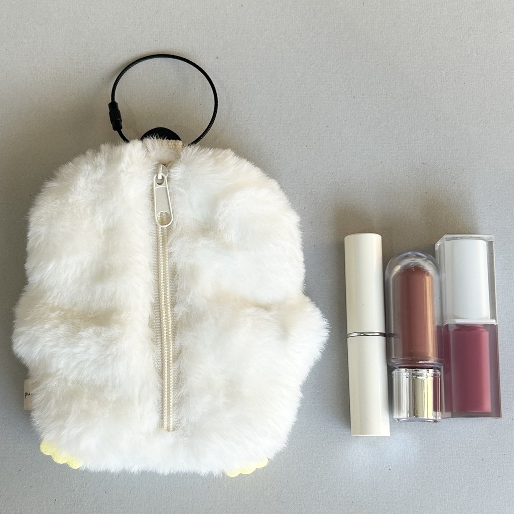 もふもふくわぴーポーチ