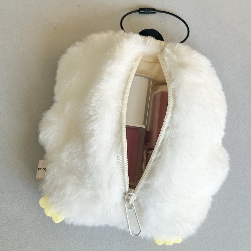 もふもふくわぴーポーチ