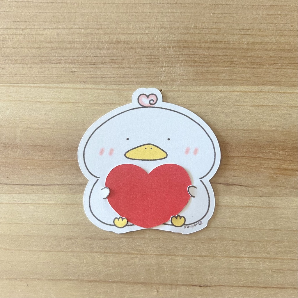 ハートくわぴーメッセージカード