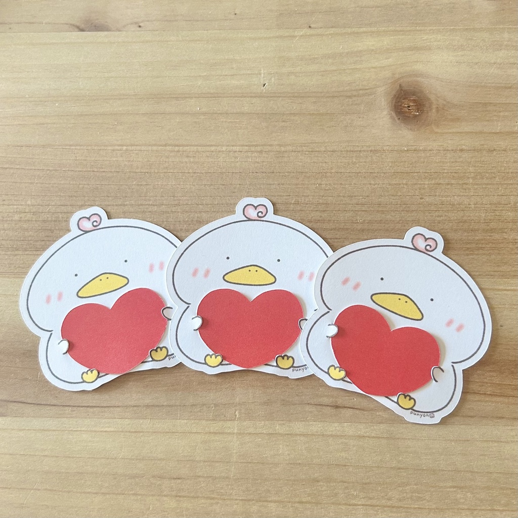 ハートくわぴーメッセージカード