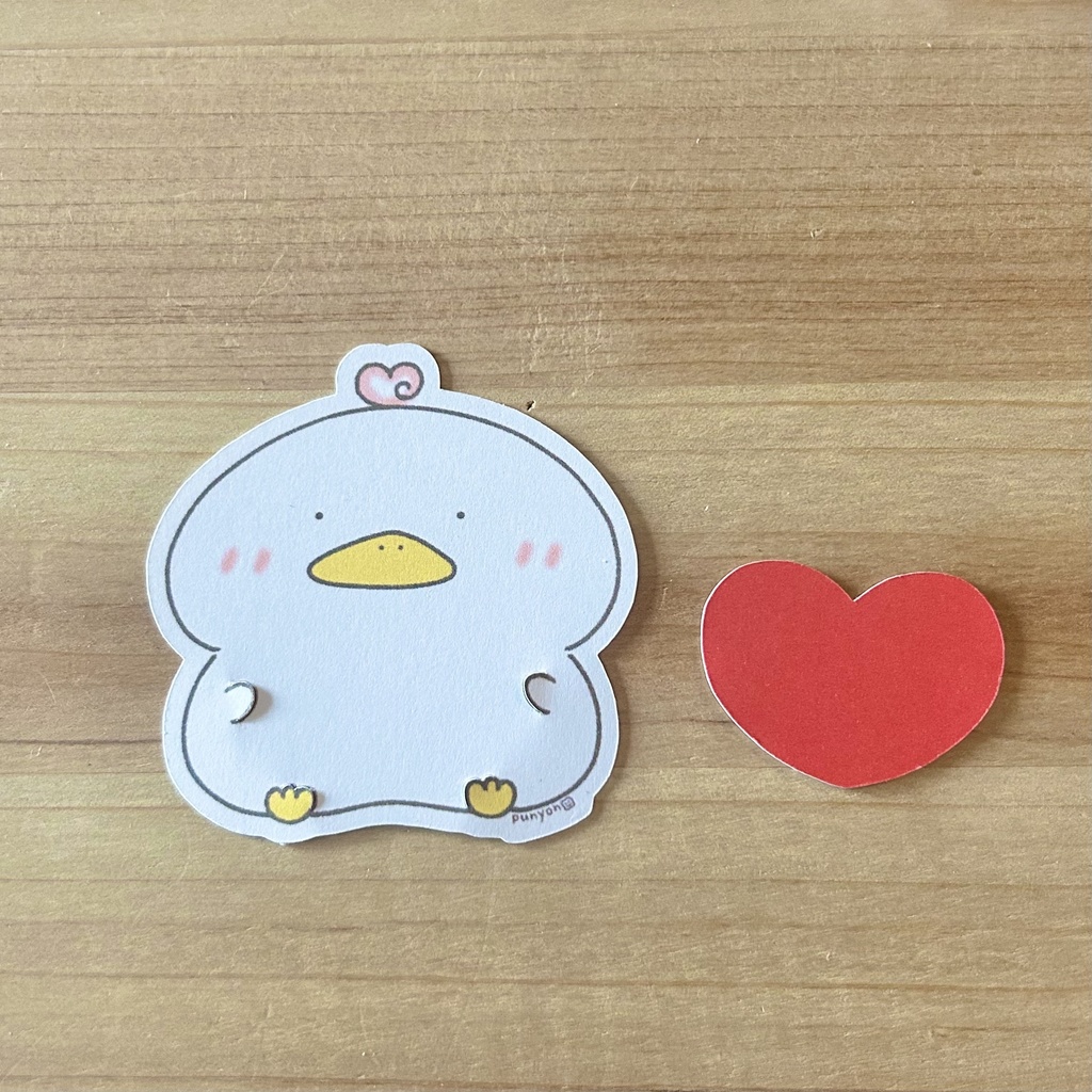 ハートくわぴーメッセージカード