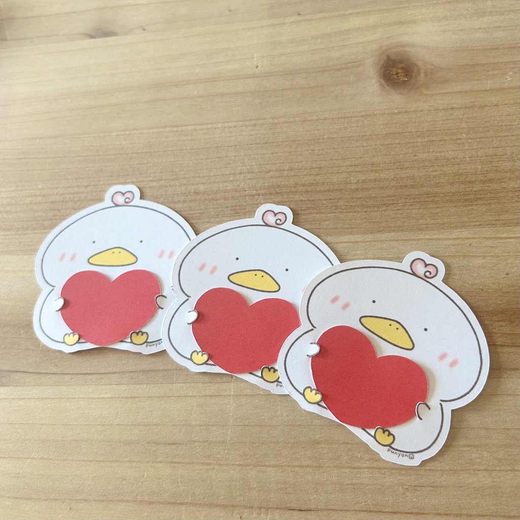 ハートくわぴーメッセージカード