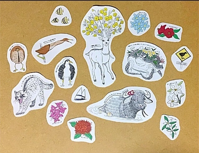 オリジナル 手作り フレーク シール セット