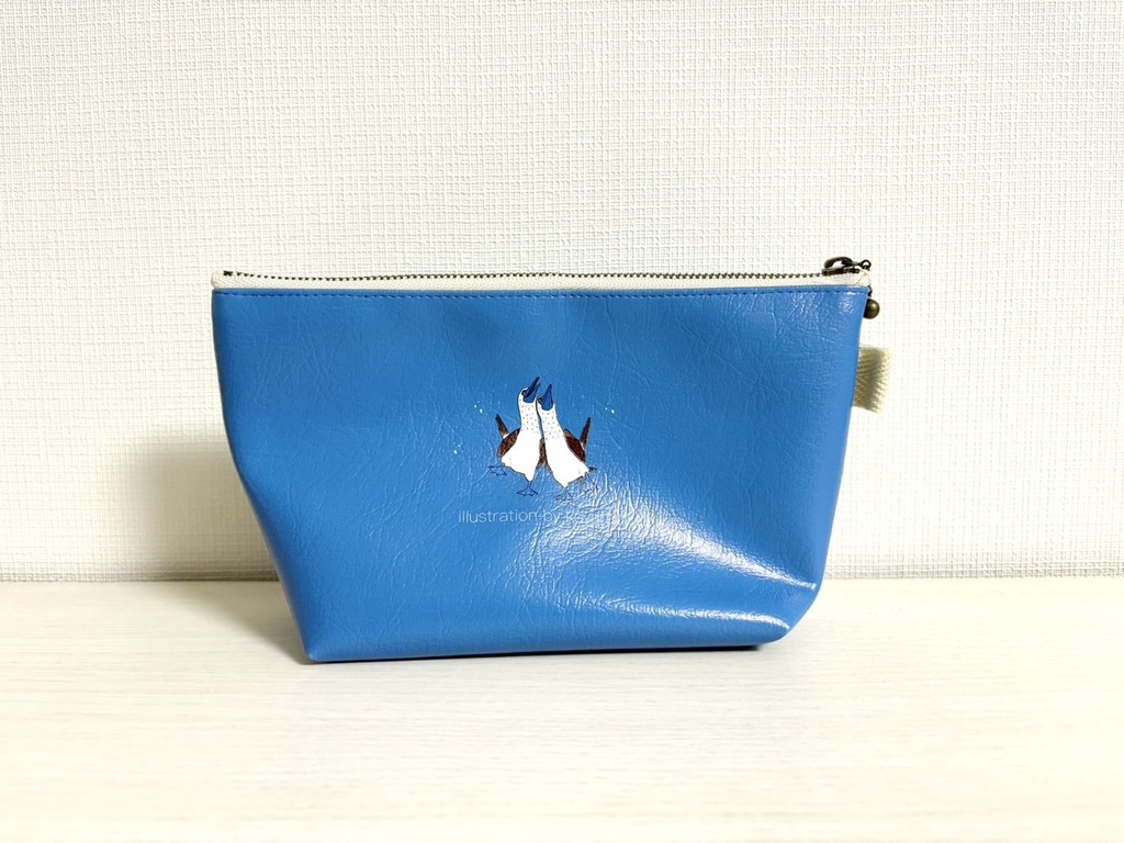 アオアシカツオドリ 三角ポーチ