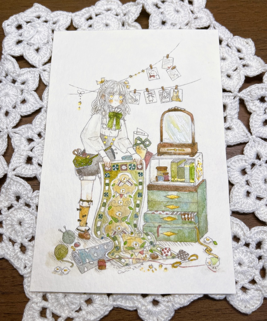 【水彩原画】はがきサイズ原画・各種