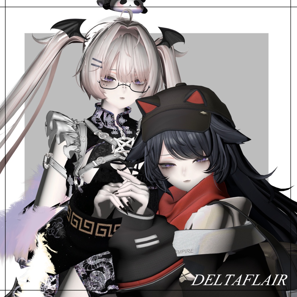 【リーサルフリート】【デルタフレア】❥黒リムメイクテクスチャ