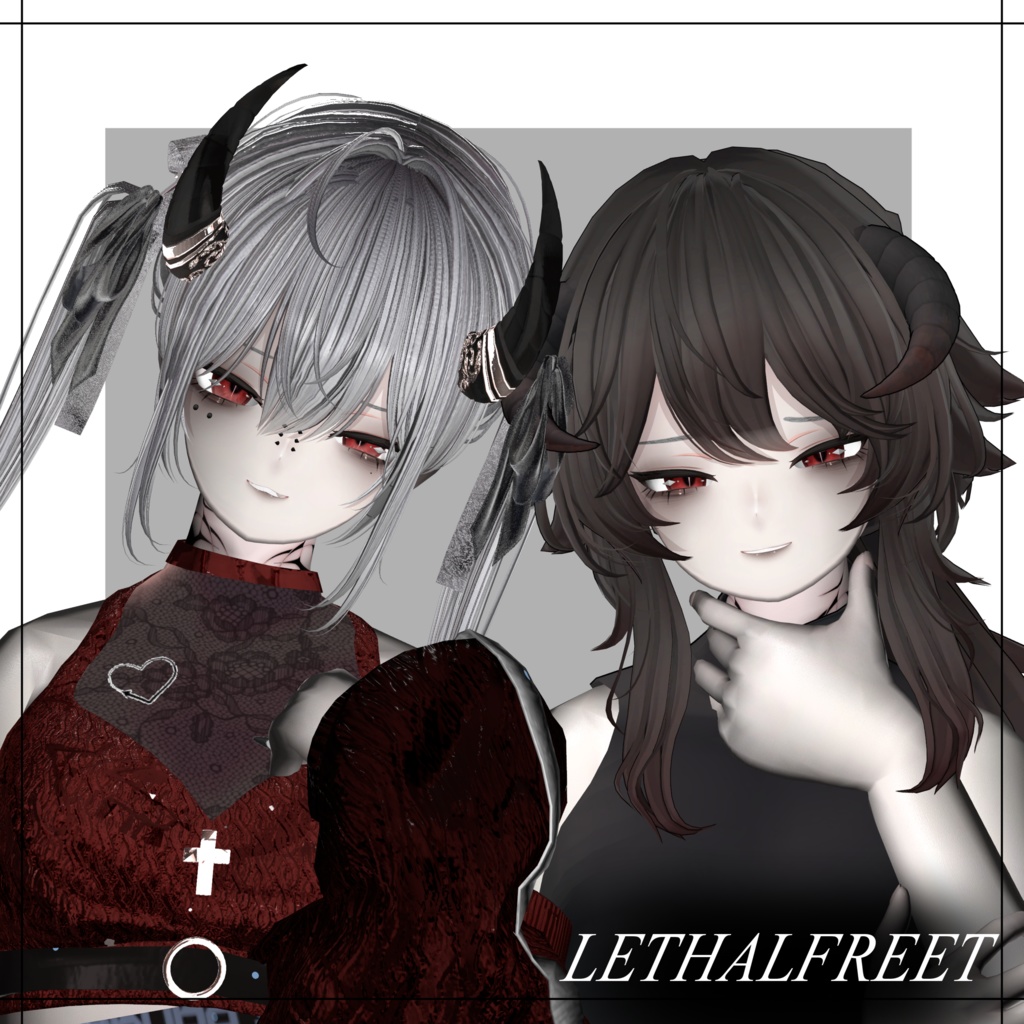 【リーサルフリート】【デルタフレア】❥黒リムメイクテクスチャ