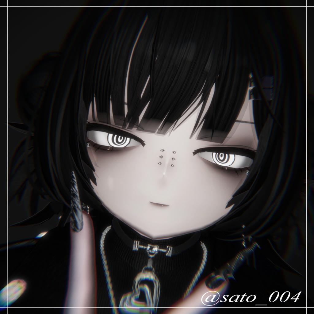 【リーサルフリート】【デルタフレア】❥黒リムメイクテクスチャ