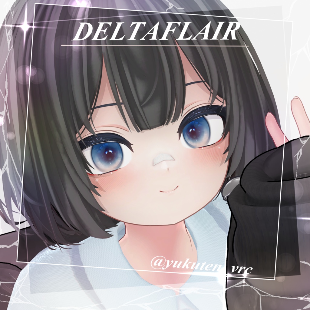 【4アバター対応】空模様アイテクスチャ