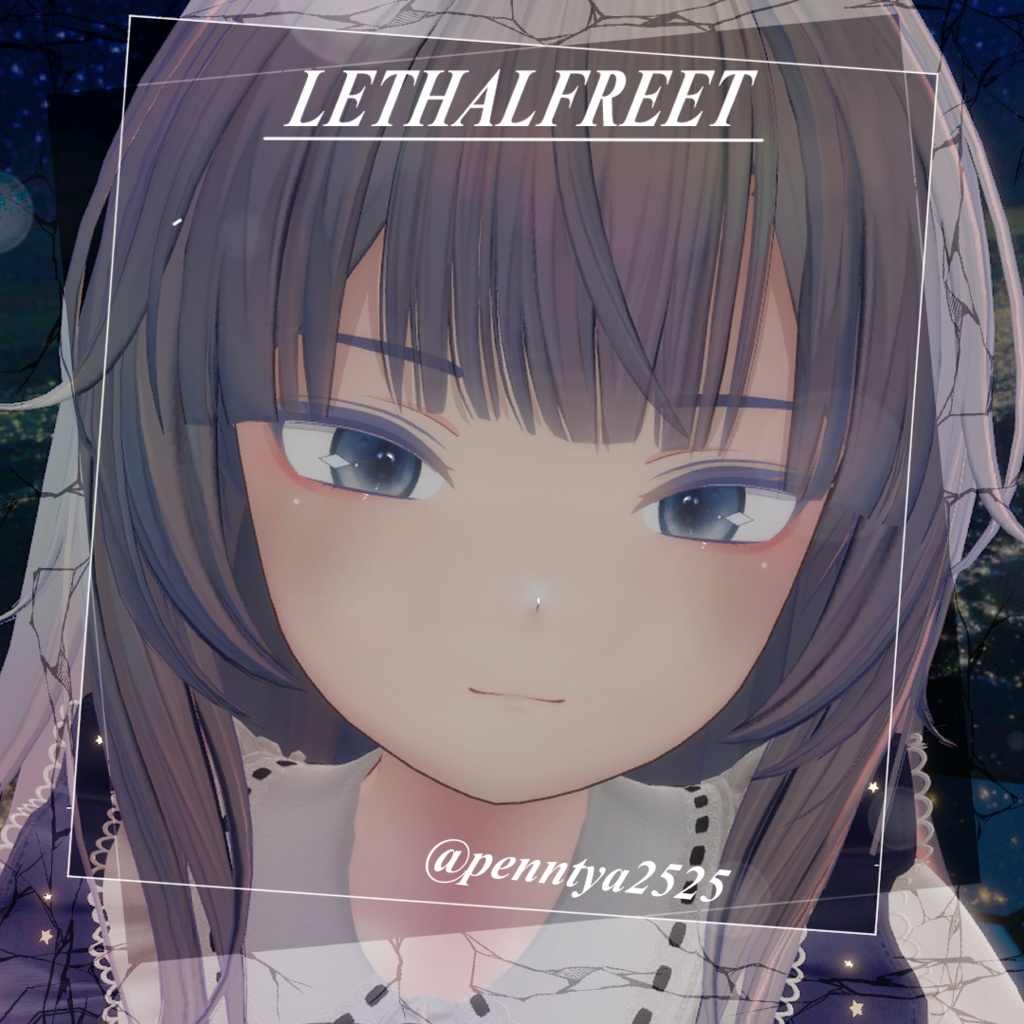 【4アバター対応】空模様アイテクスチャ