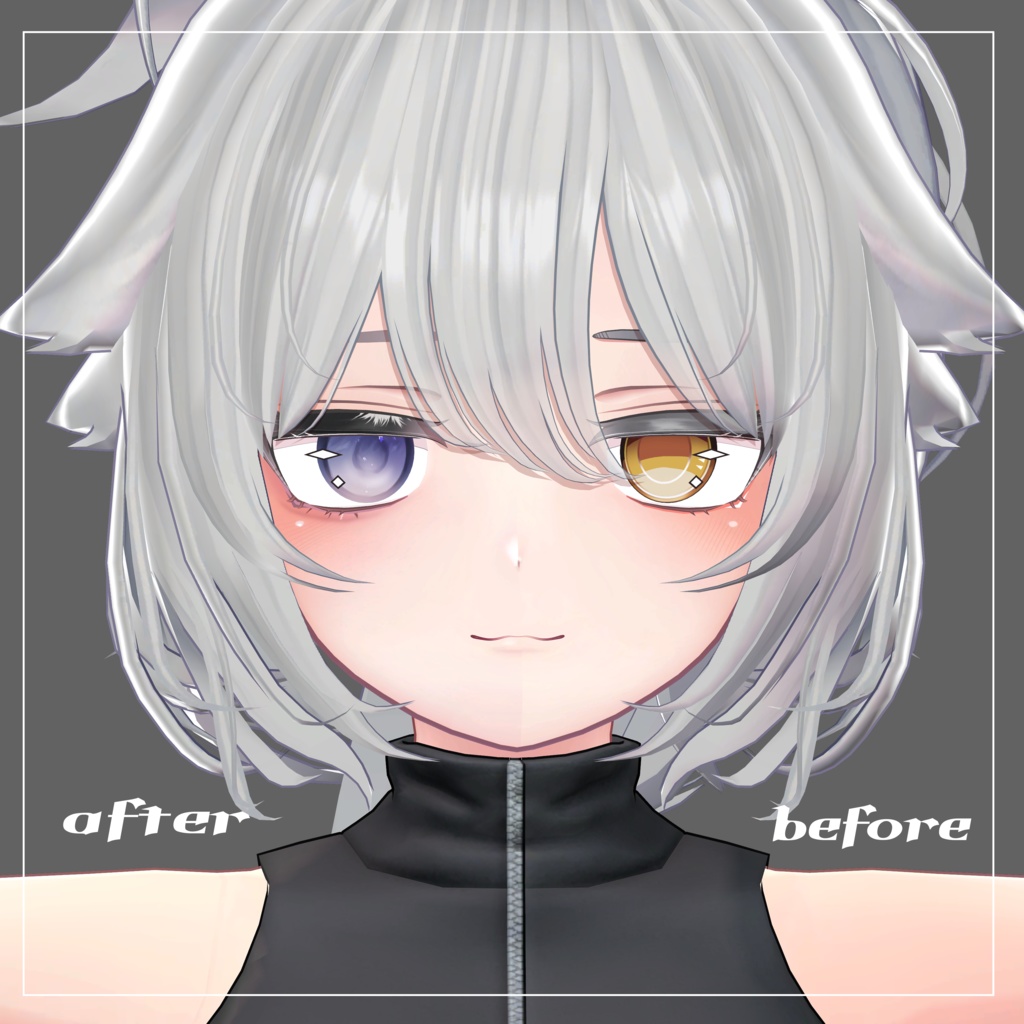 【VERMILION複数アバター対応】natural make&eye texture