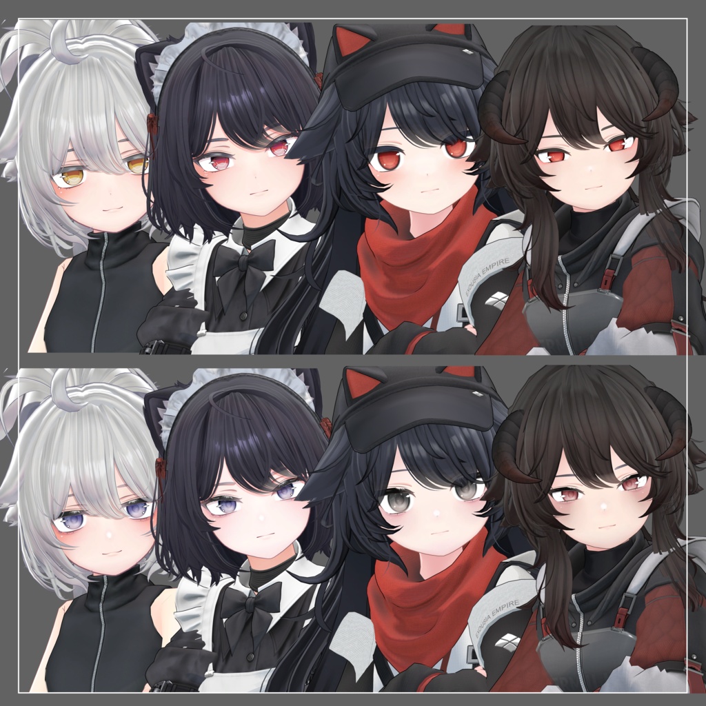 【VERMILION複数アバター対応】natural make&eye texture