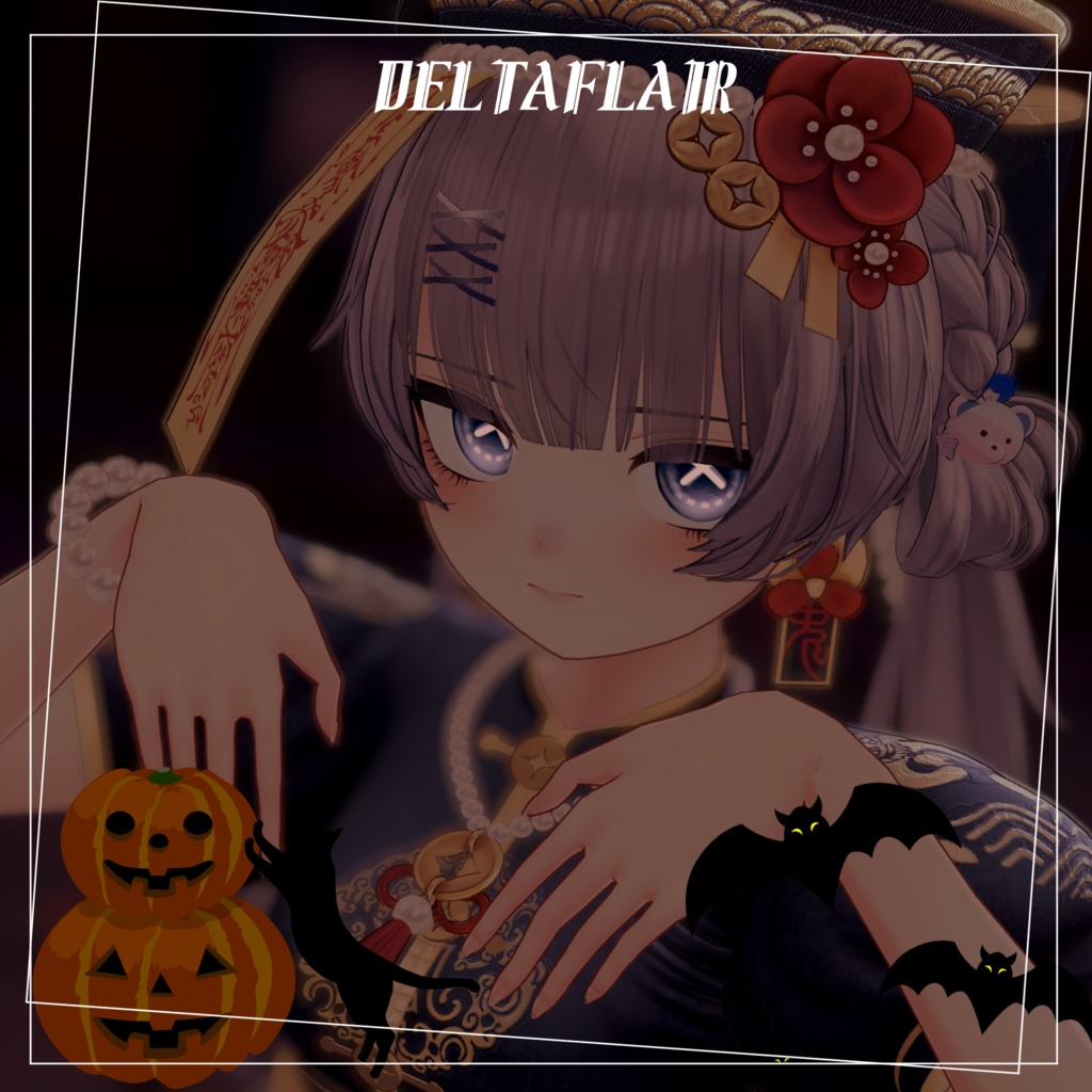 【VERMILION全アバター対応】🐈⬛ハロウィン発光テクスチャ🎃