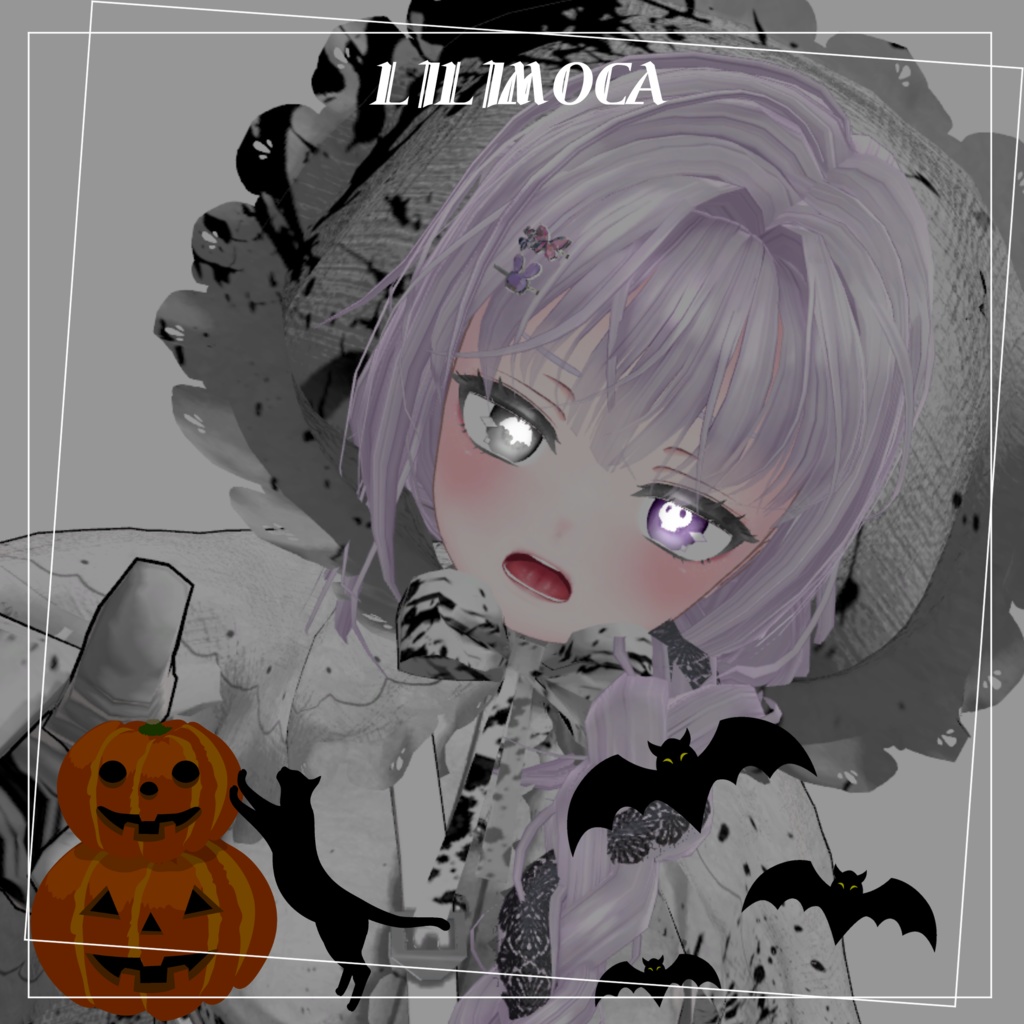 【VERMILION全アバター対応】🐈⬛ハロウィン発光テクスチャ🎃