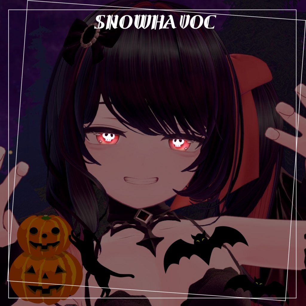 【VERMILION全アバター対応】🐈⬛ハロウィン発光テクスチャ🎃