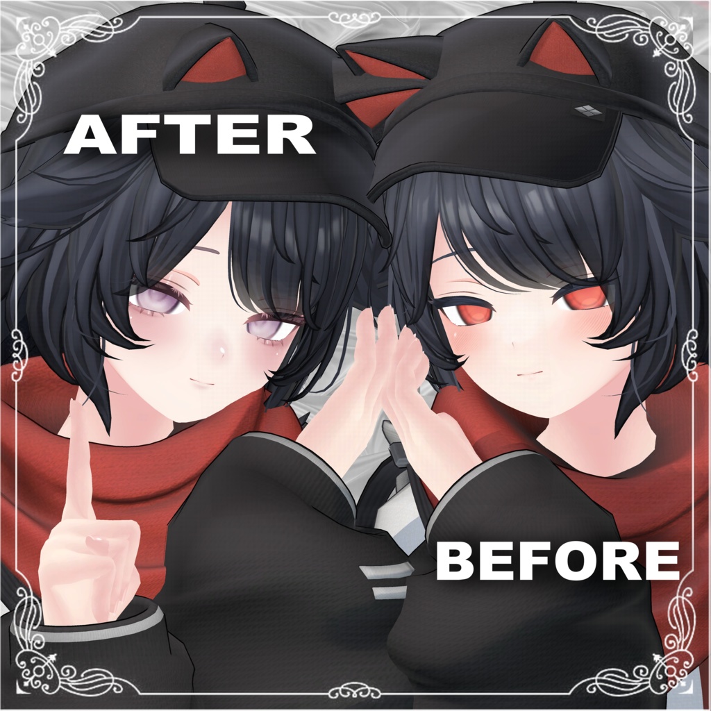 【2アバター対応】Cyurun Make up Texture ‐リーサルフリート デルタフレア‐