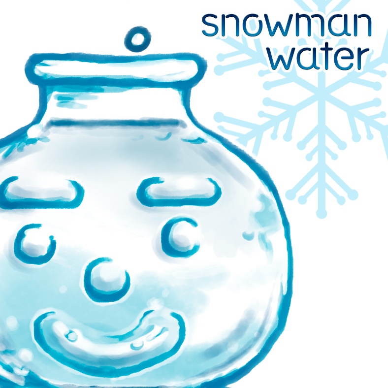 SNOWMAN-WATER 雪解けだるまパーカー