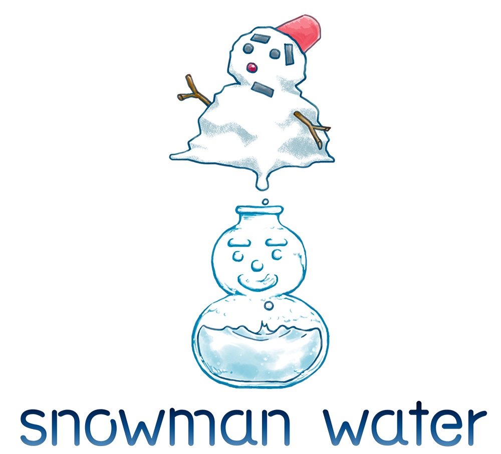 SNOWMAN-WATER 雪解けだるまトレーナー