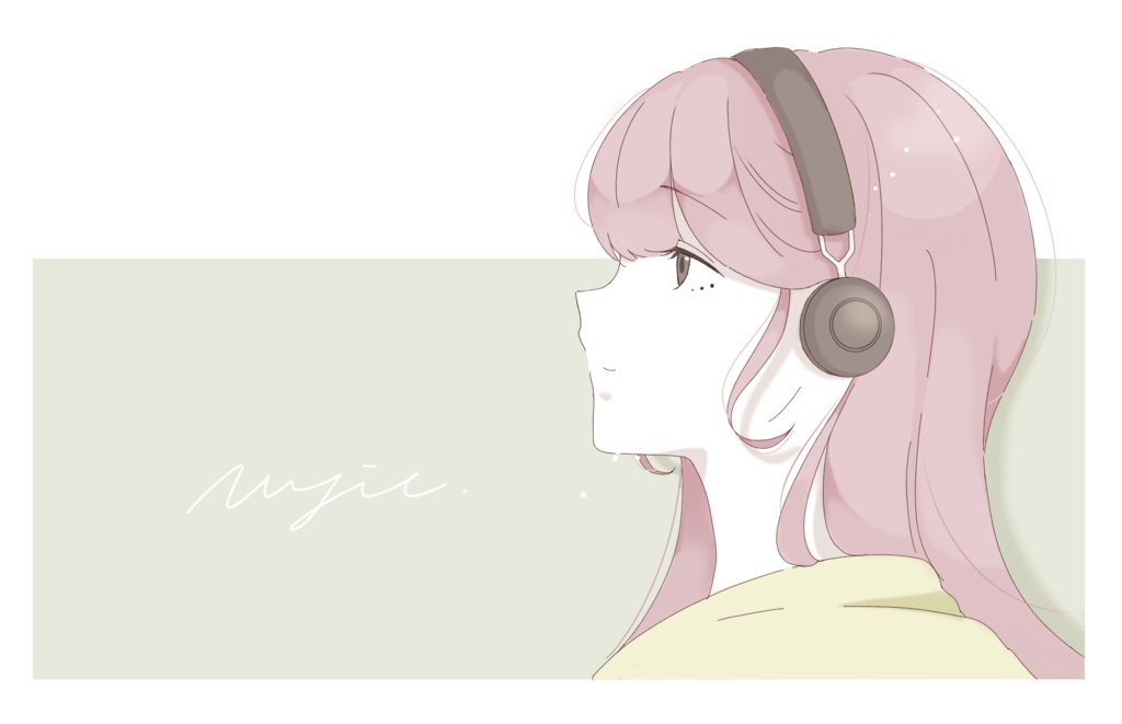 デザインTシャツ - 女の子(BK)