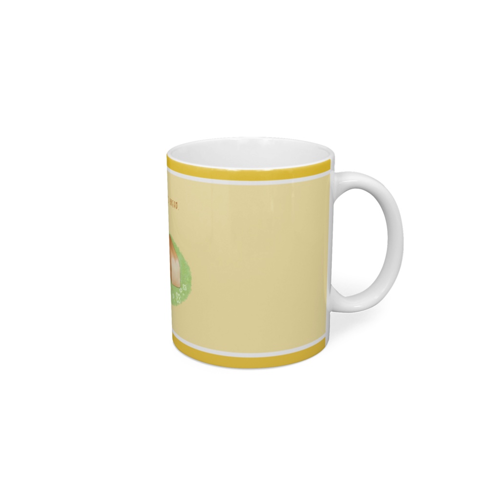 コーギーと食パン マグカップ