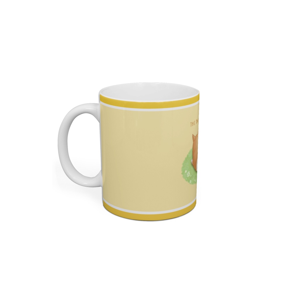 コーギーと食パン マグカップ