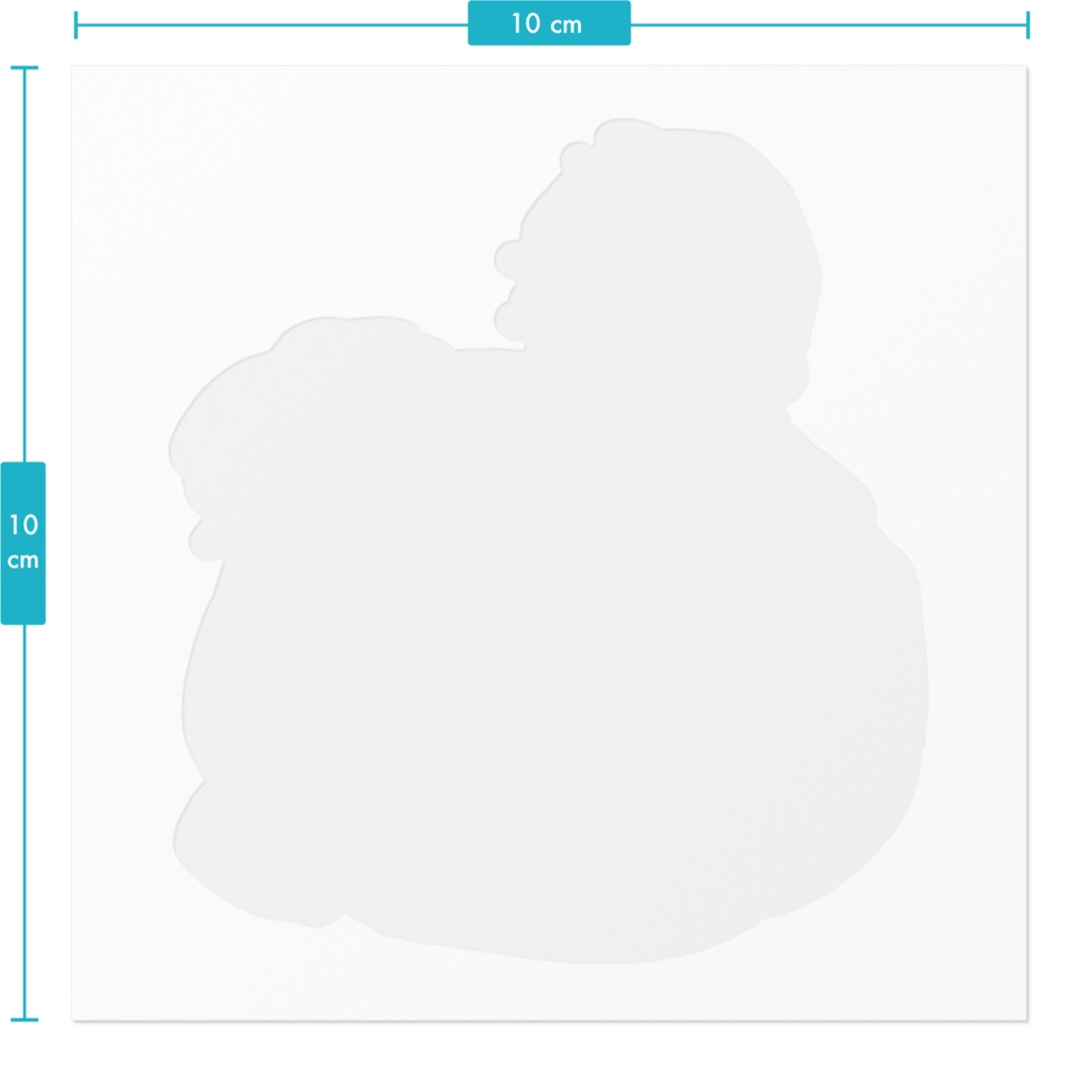 いろいろあきらめた黒兎サンタ-ステッカー