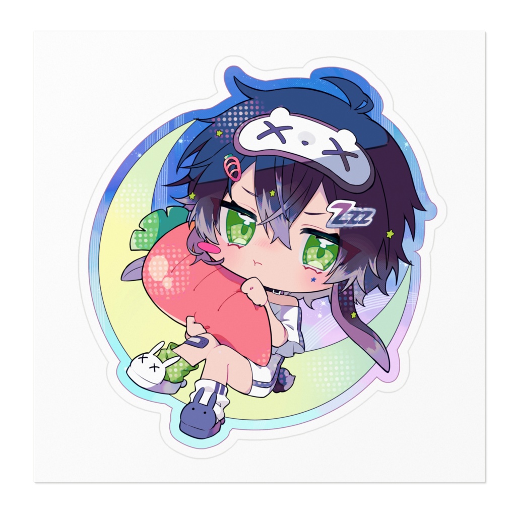 不眠症黒兎ちゃん-ステッカー