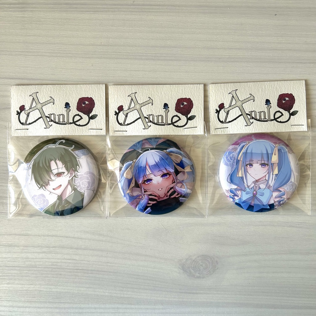 オリジナル缶バッジ 3点セット