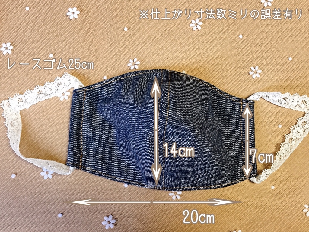 デニム風マスク