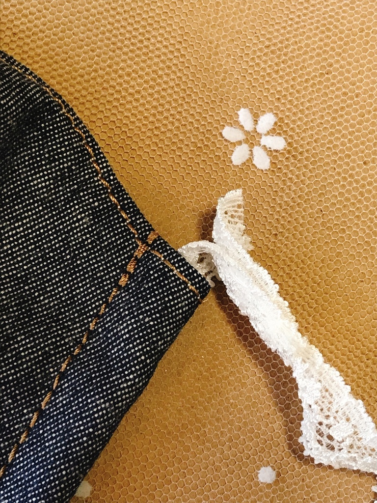 デニム風マスク