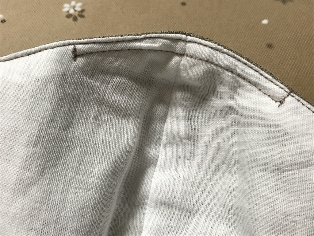 花柄レースマスク(ベージュ)