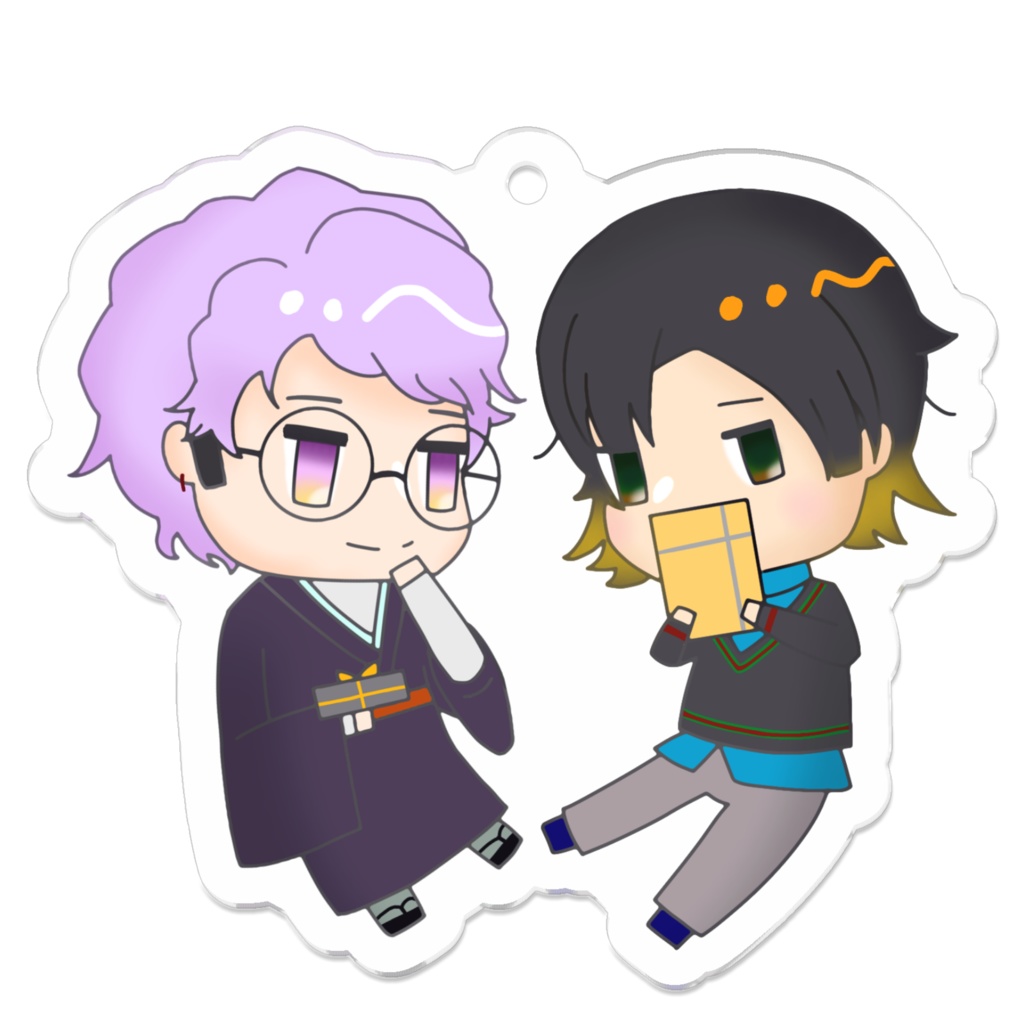 夜鷺 アクリルキーホルダー