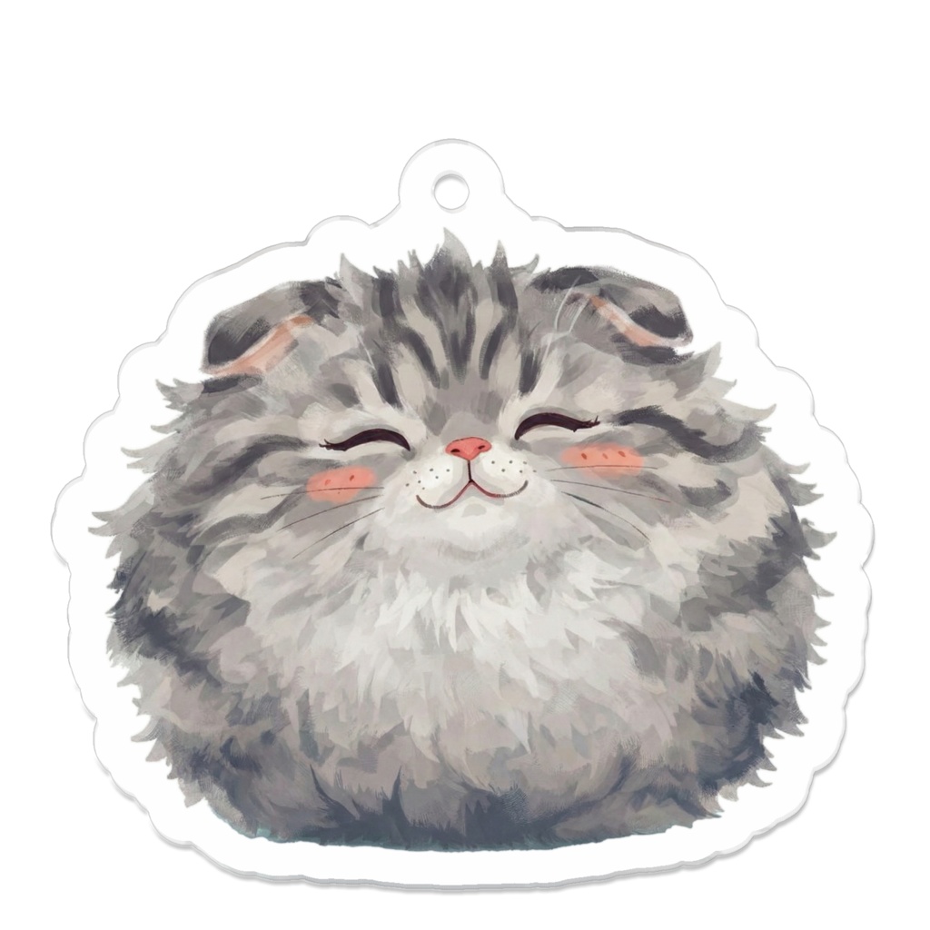 みらねこ　すこさん　アクリルキーホルダー（コーティング）