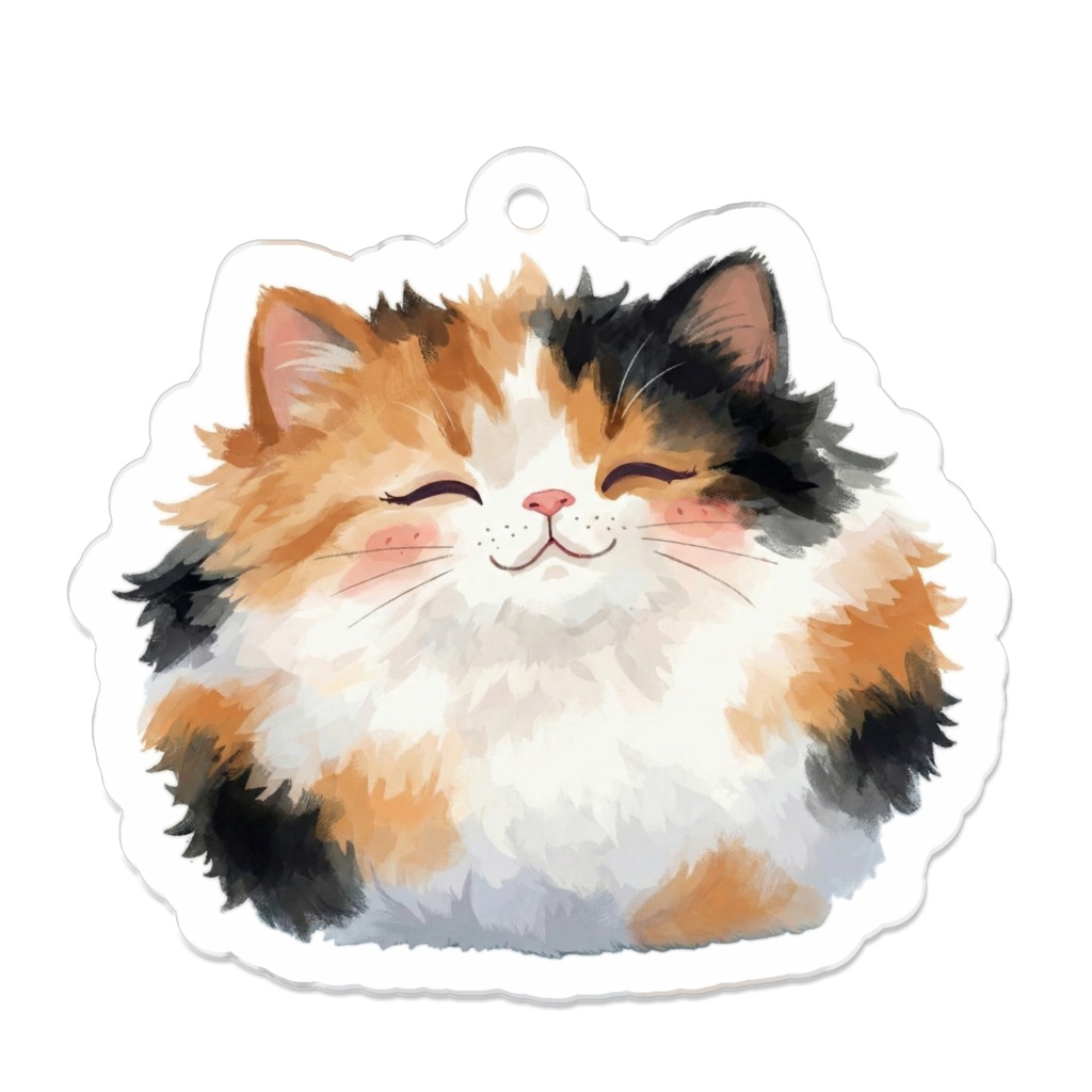 みらねこ　みけさん　アクリルキーホルダー（コーティング）