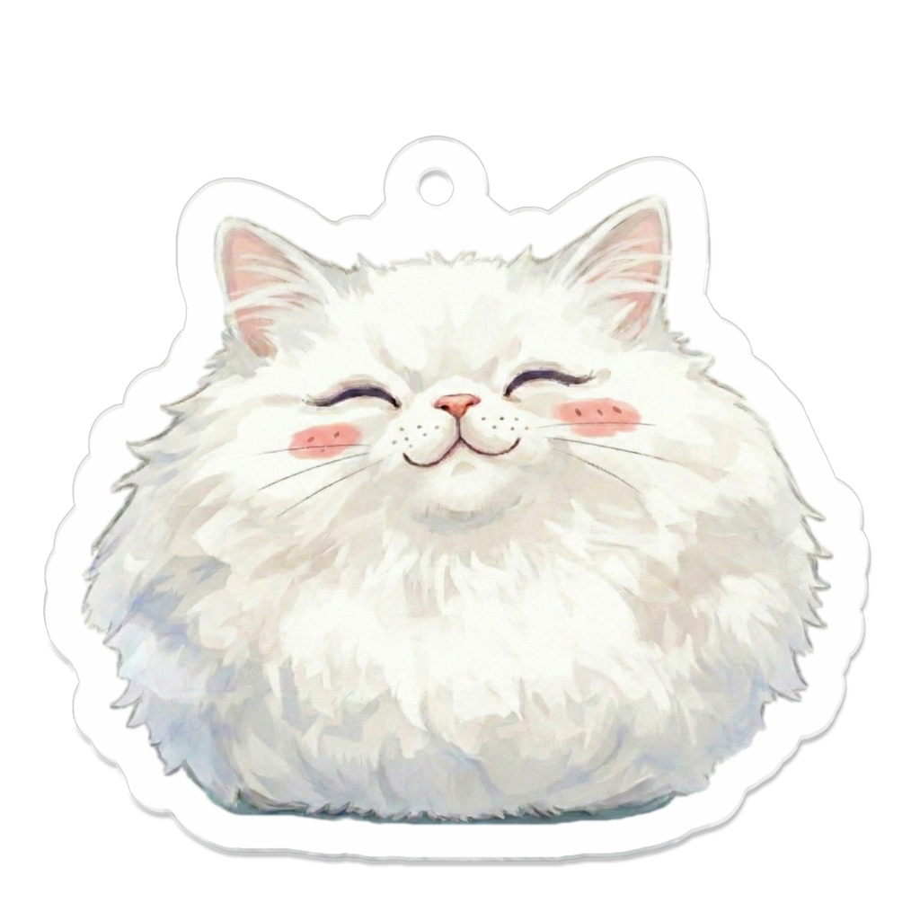 アクリルキーホルダー（コーティング） 　みらねこ　ぺるさん
