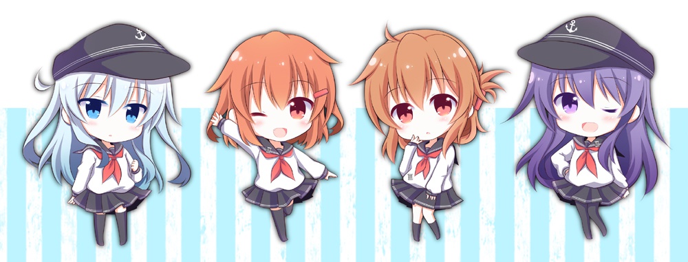第六駆逐隊★繋がるアクリルスタンドセット