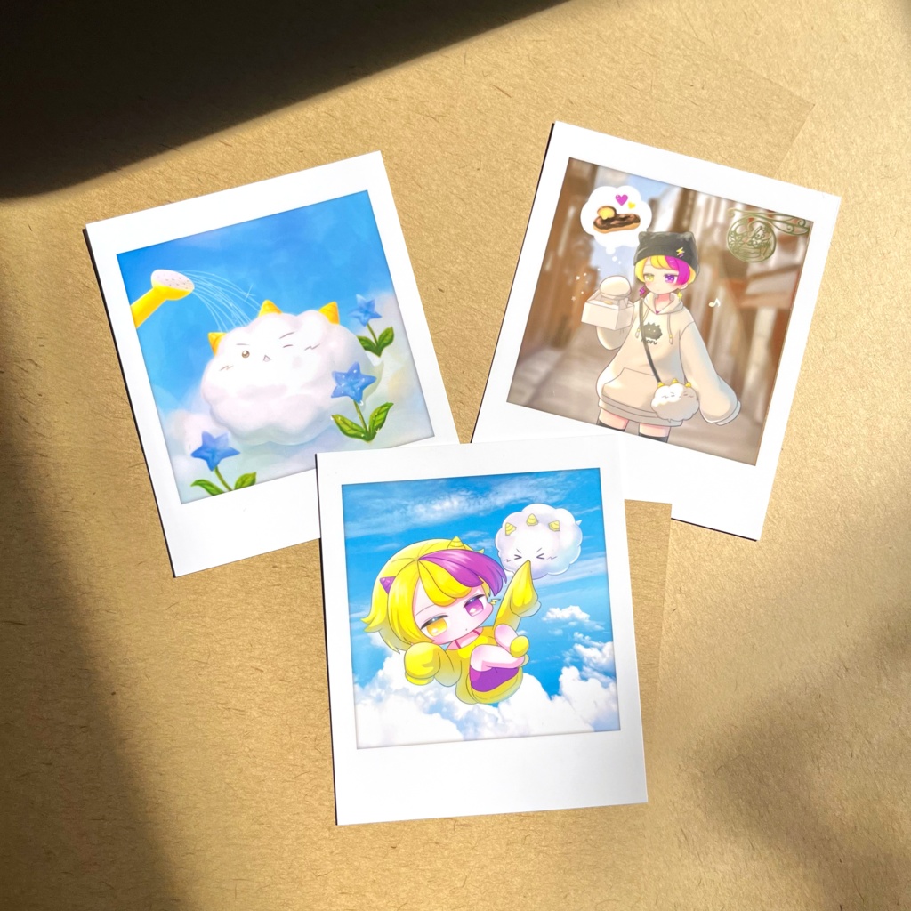 ライカ＆モフ吉 チェキ風フォトカード3種セット