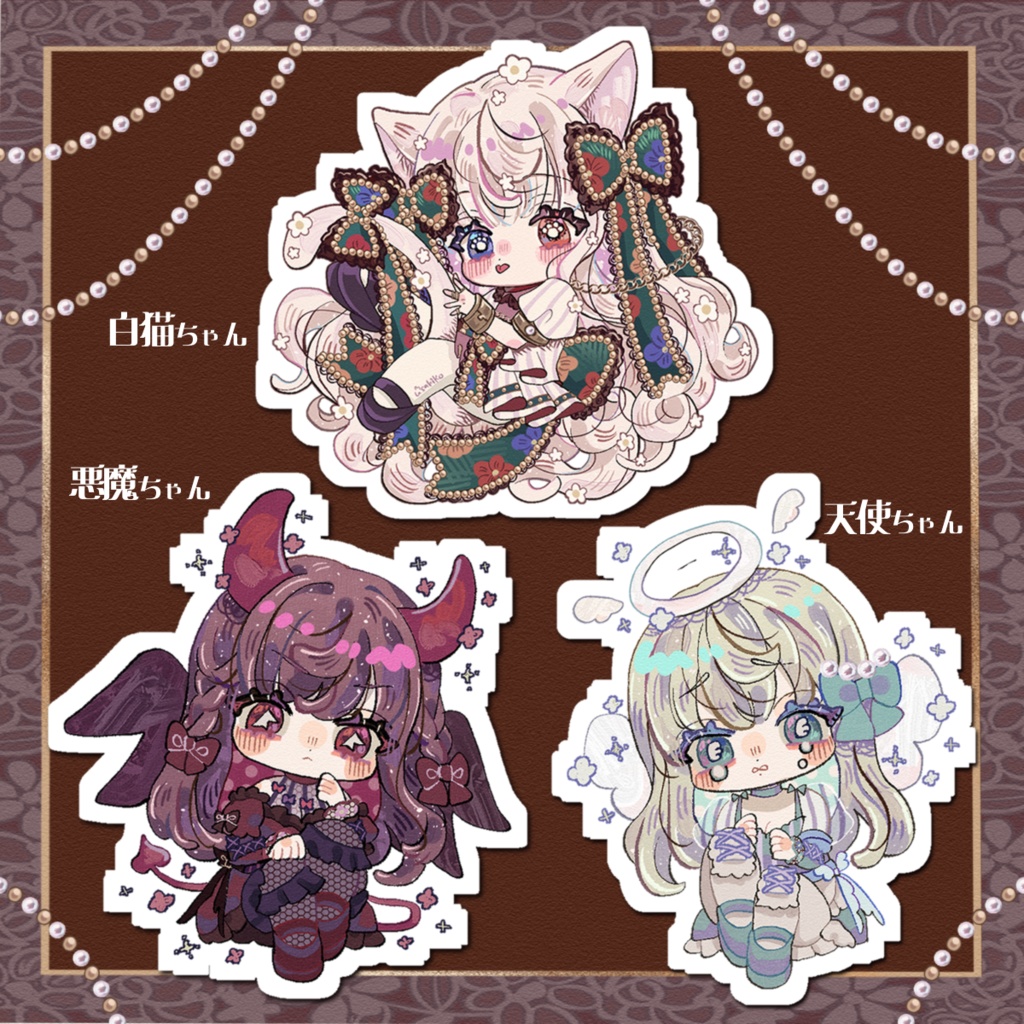 6cmダイカットシール(3種)