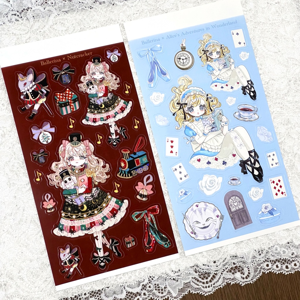 【ステッカーシート】創作バレリーナシリーズ