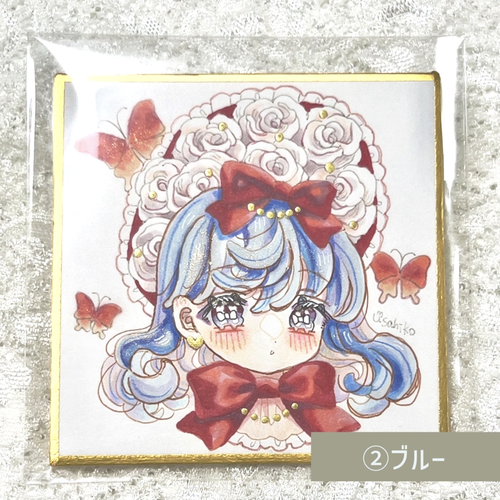 【豆色紙】薔薇のボンネット少女【コピック】