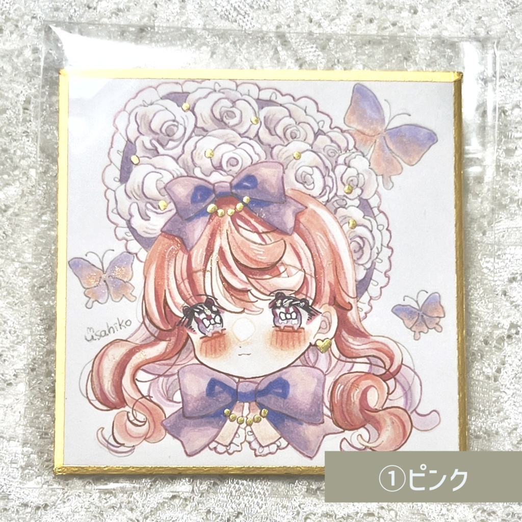 【豆色紙】薔薇のボンネット少女【コピック】