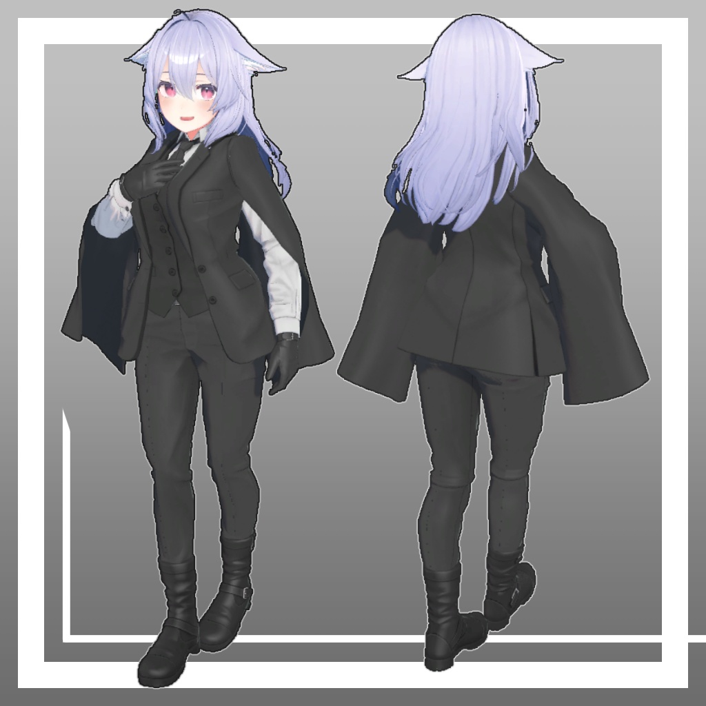 スリット袖スーツ