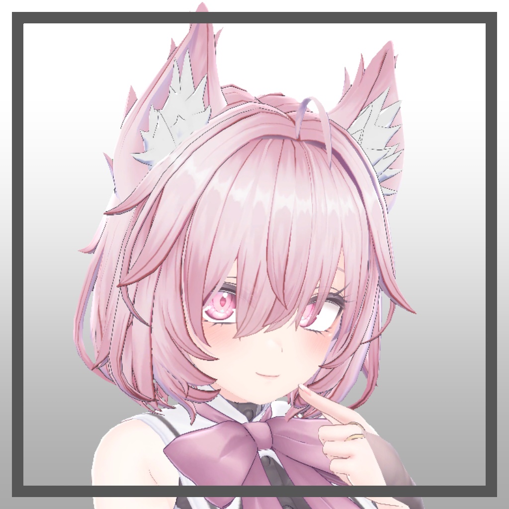 わしゃわしゃ耳付きショートボブ