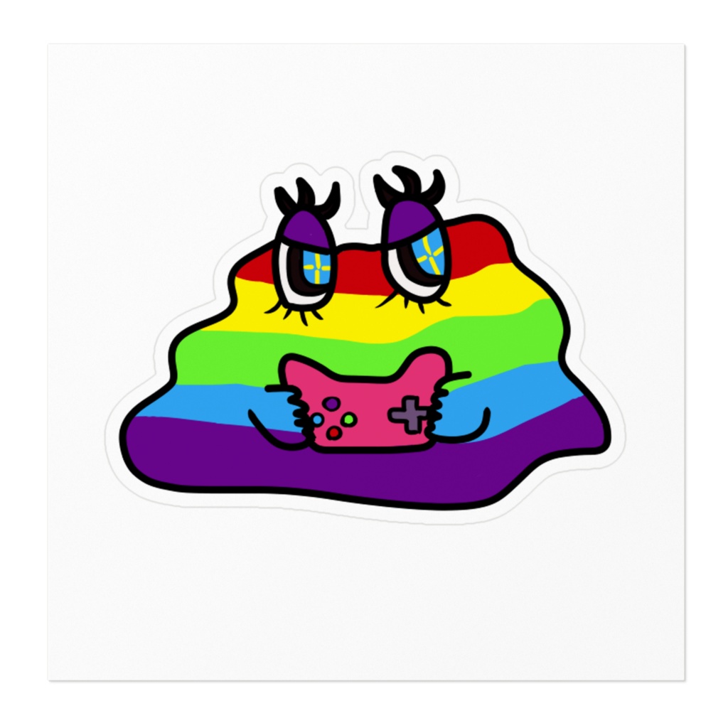 スライミング ホワイトステッカー