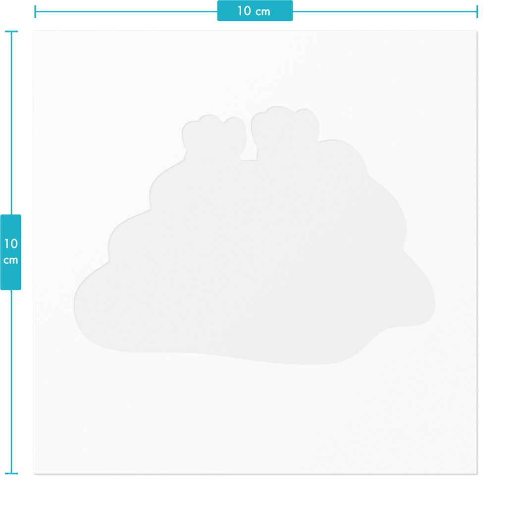スライミング ホワイトステッカー