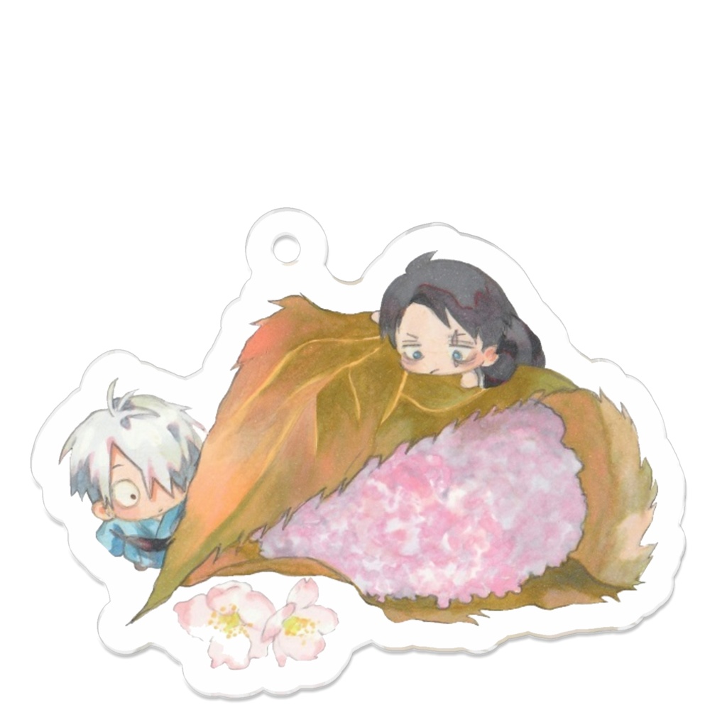 父水さくら餅アクリルキーホルダー